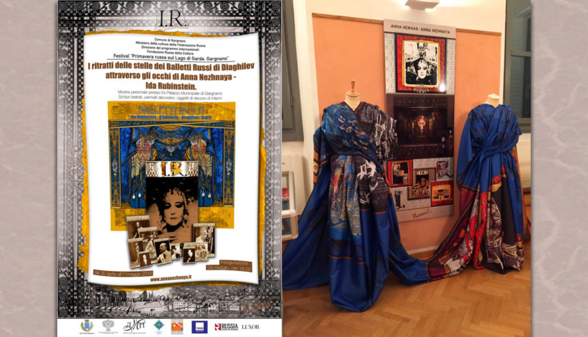 VISION OF THE ARTIST ANNA NEZHNAYA: THE PORTRAITS OF SERGEI DIAGHILEV RUSSIAN BALLET STARS – IDA RUBINSTEIN. THE PERSONAL EXHIBITION IN EX PALAZZO MUNICIPALE IN GARGNANO (ITALY)